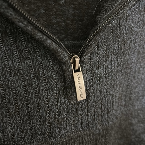 Van Heusen fleece quarter zip - Blue/Grey - Picture 6 of 6
